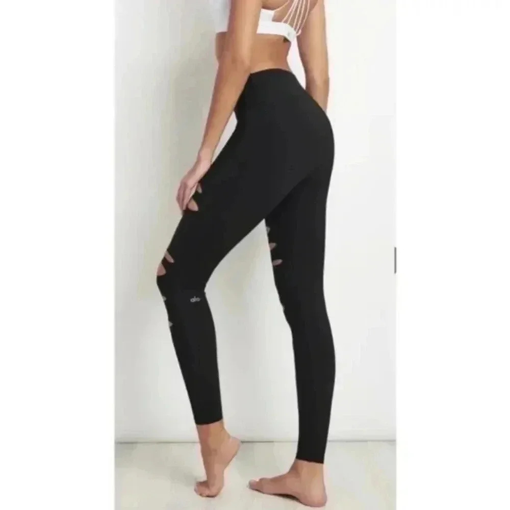 Alo Yoga Ripped Warrior Leggings - Picture 8 of 14